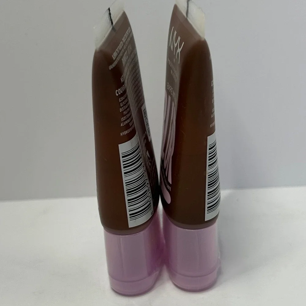NYX Bare With Me Blur Blurring Tint Foundation 22 Mocha Lot of 2 1.01oz 30ml NEW